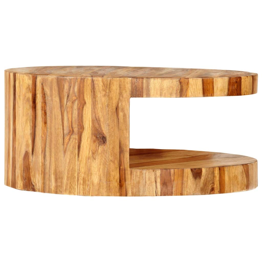Natural Solid Sheesham Wood Coffee Table Z6059