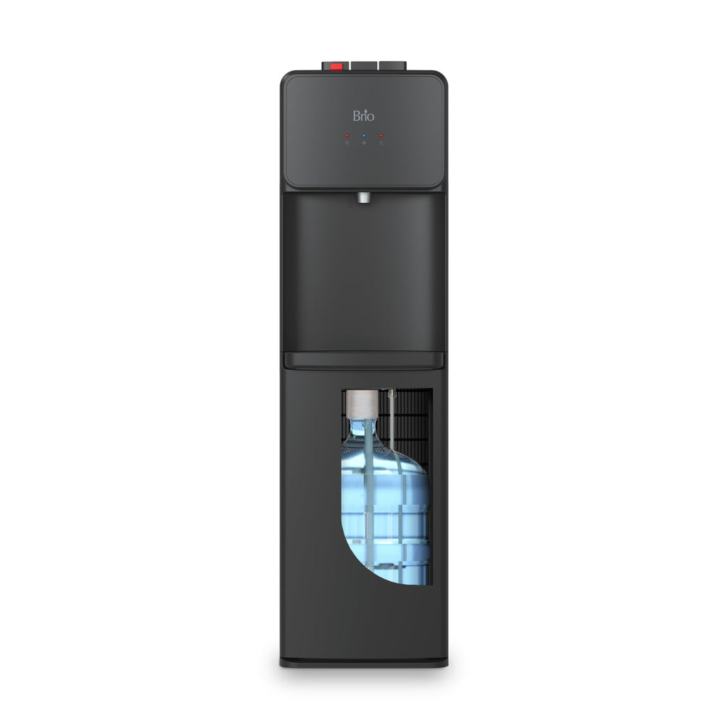 Bottom Load Water Cooler Dispenser, 5 Gallon, Black J19637