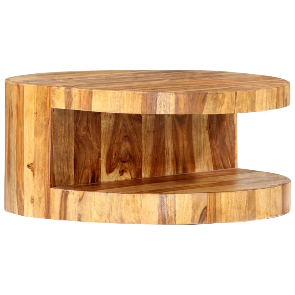 Natural Solid Sheesham Wood Coffee Table Z6059