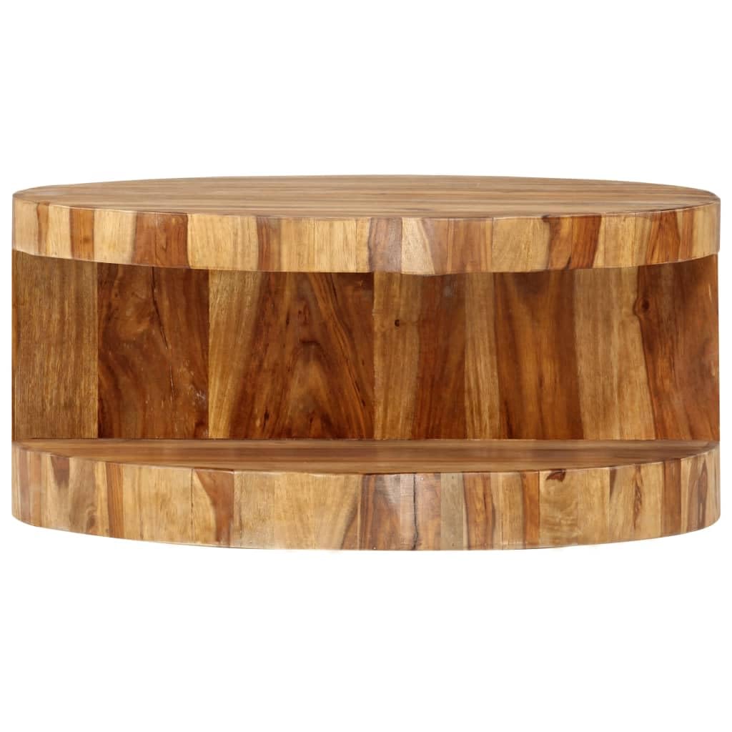 Natural Solid Sheesham Wood Coffee Table Z6059