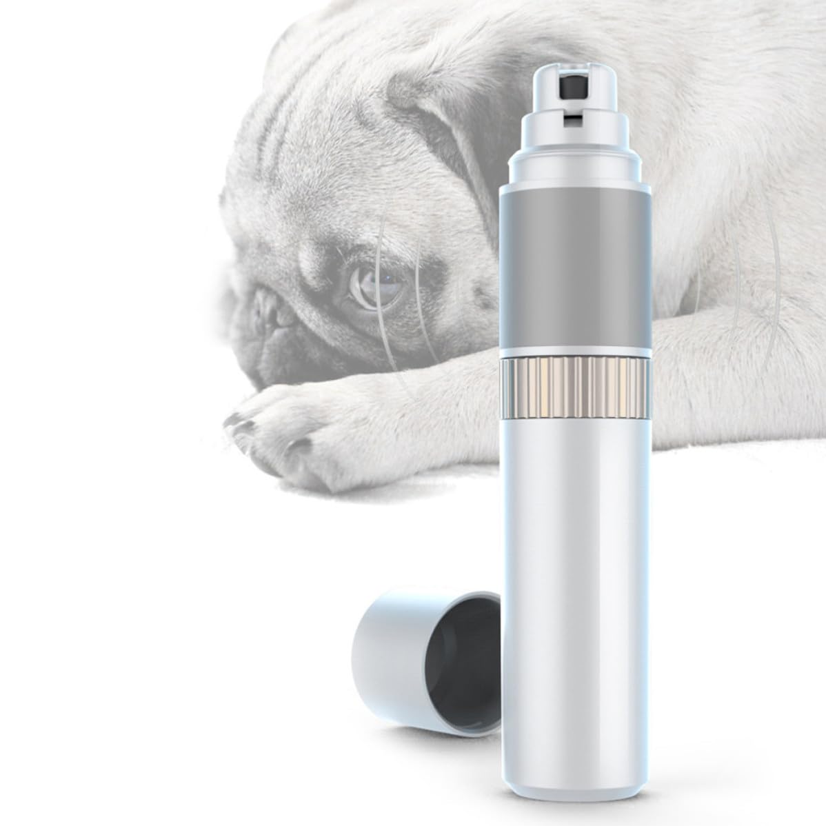 Electric Pet Nail Grinder Trimmer with Finger-Hold Silicone Absorption T333