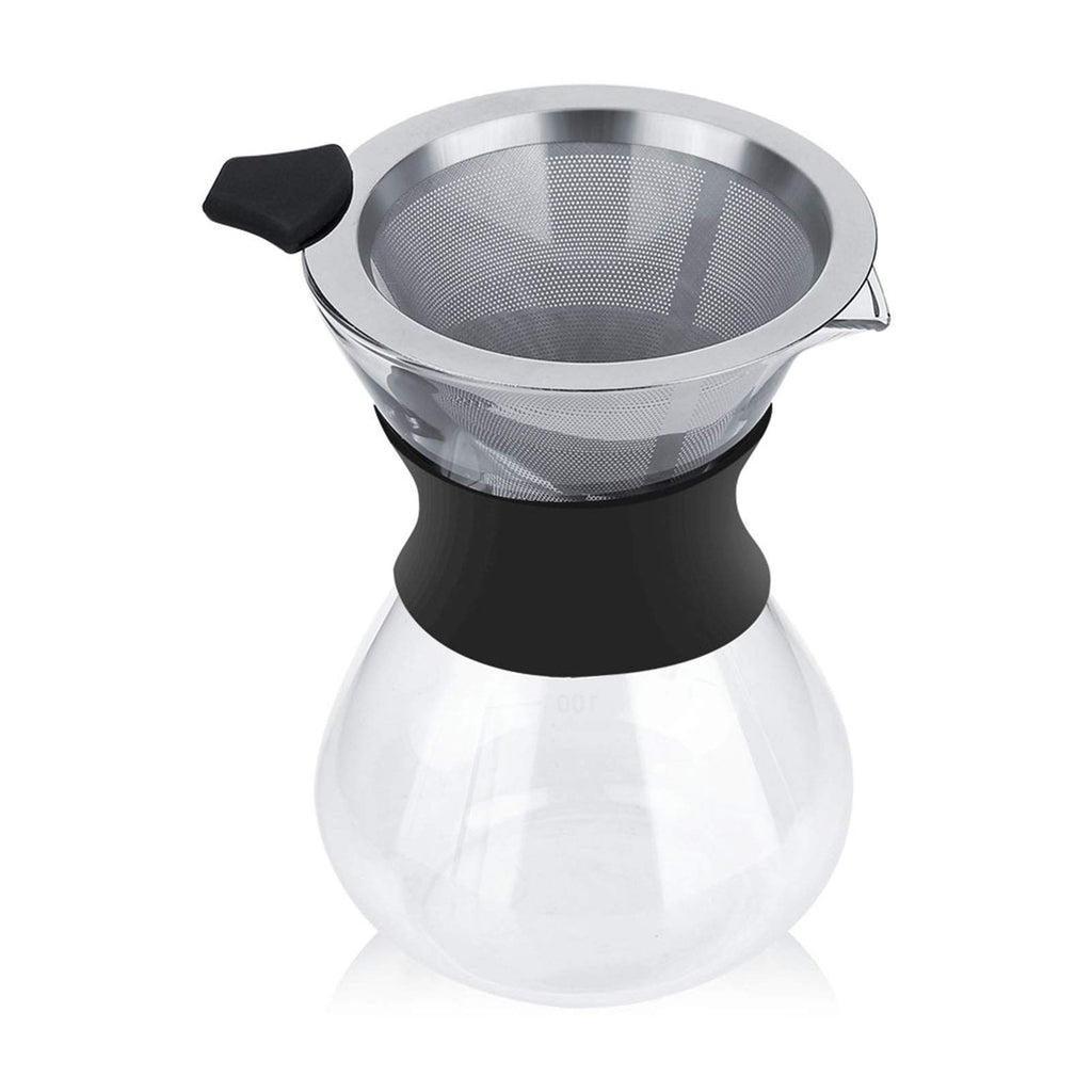 Pour Over Coffee Maker, Paperless Glass Dripper 400ML R114