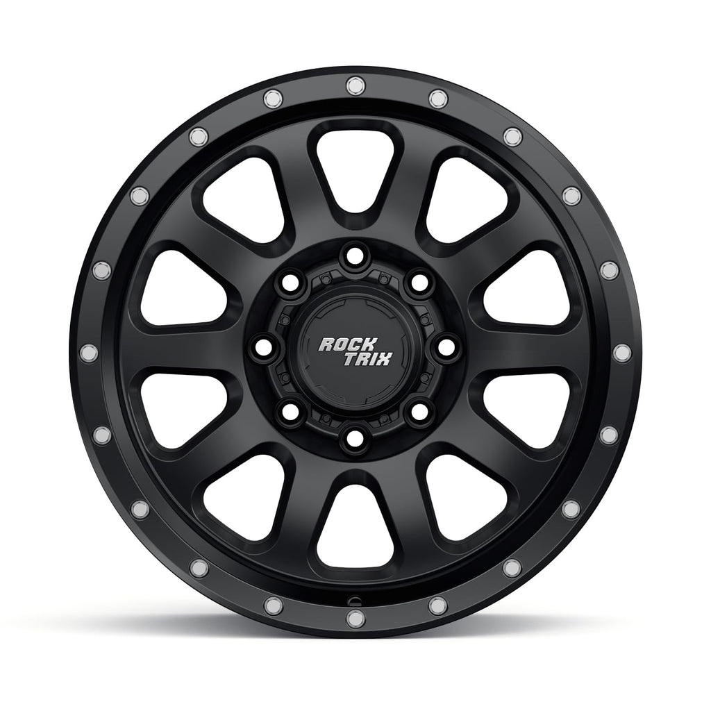 20x9 inch Off-Road Wheels 8x165.1 8x6.5 Bolt Pattern -12mm Offset Black Rims N960