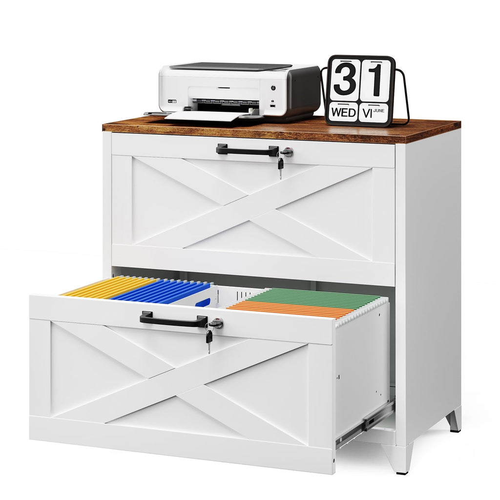 2 Drawer Metal File Cabinet with Lock K6640