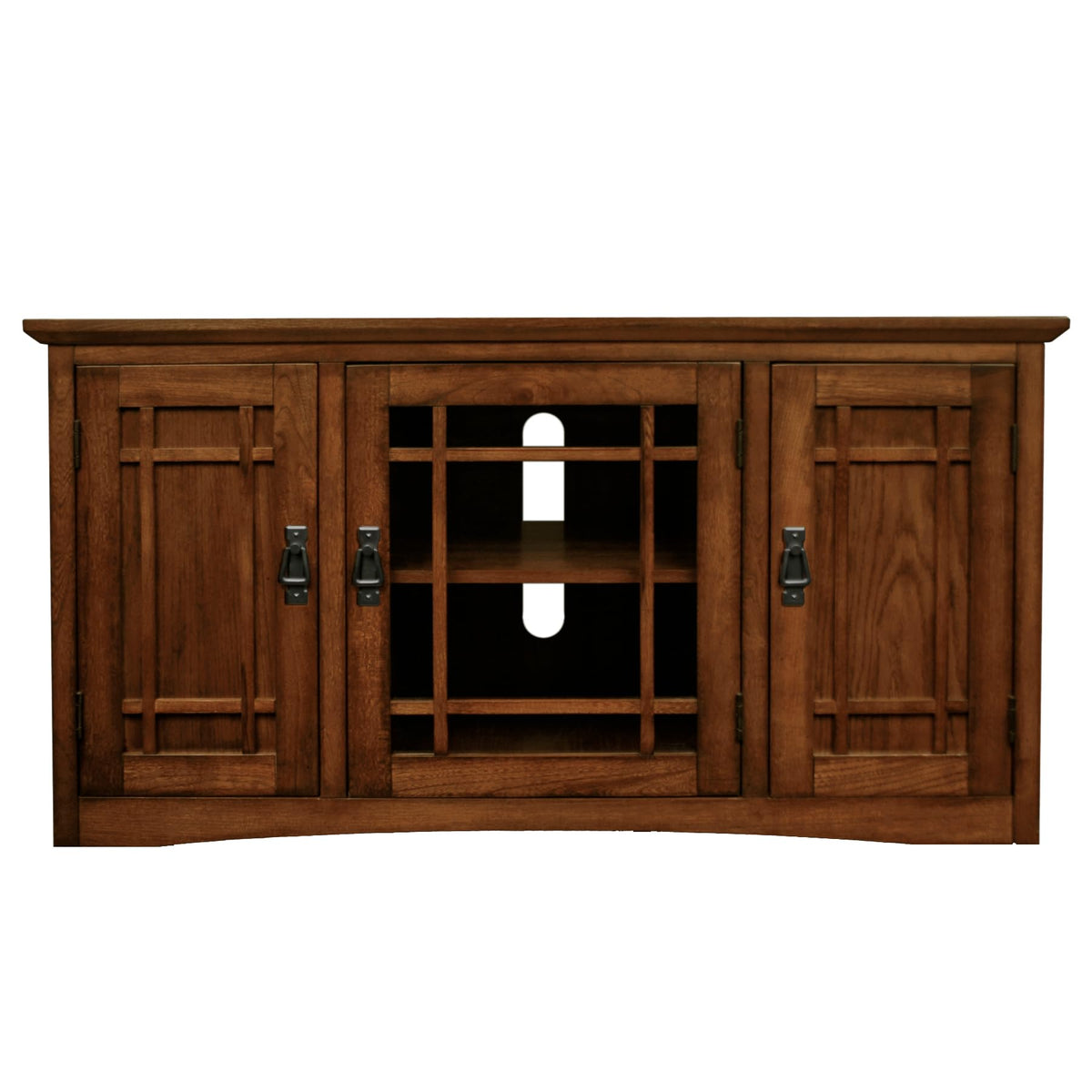 Mission Oak Corner TV Stand J650