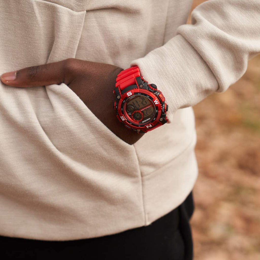Digital Chronograph Resin Strap Watch T135482