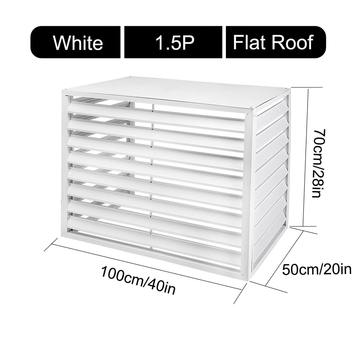 Aluminum Mini-Split Condenser Cover F7296