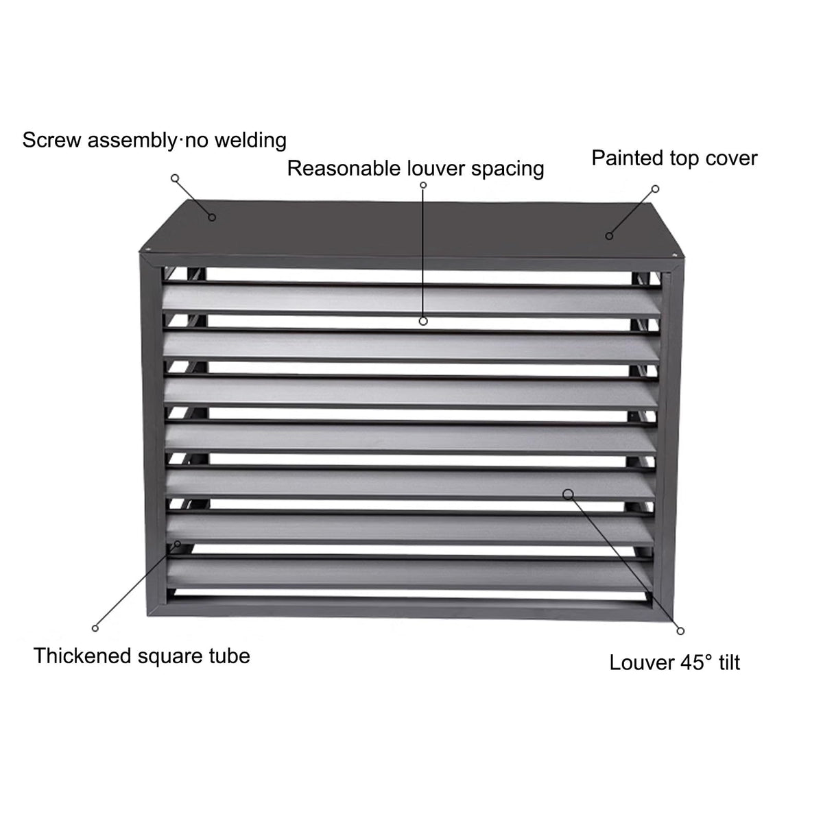 Aluminum Mini-Split Condenser Cover F7296