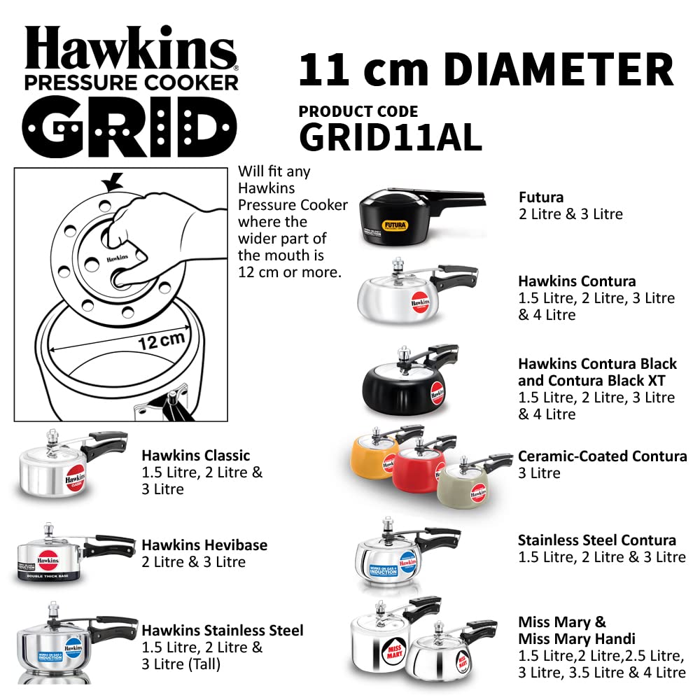 11 cm Aluminium Pressure Cooker Grid Q556125