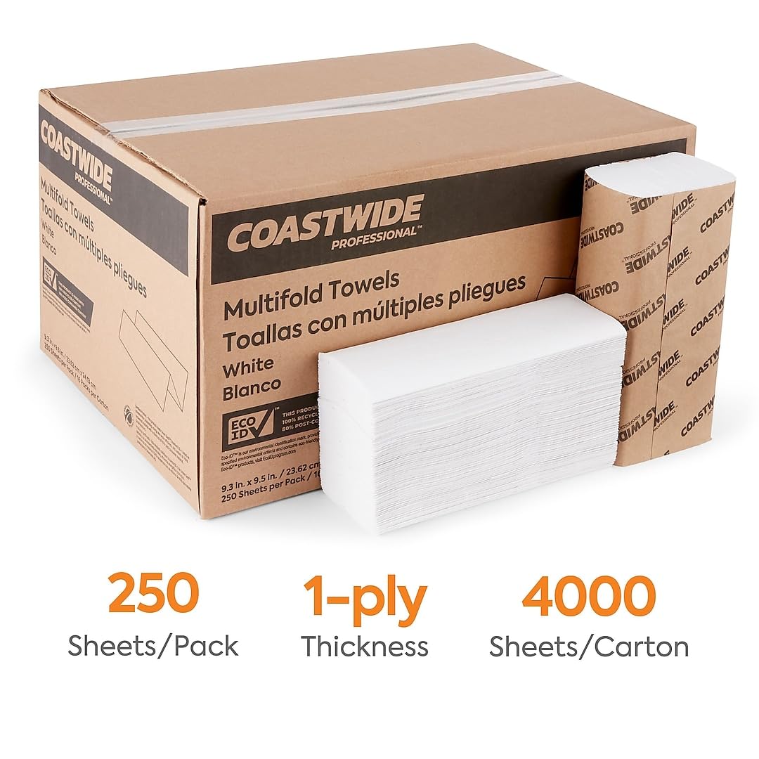 Recycled Multifold Paper Towels, 16 Packs M3097