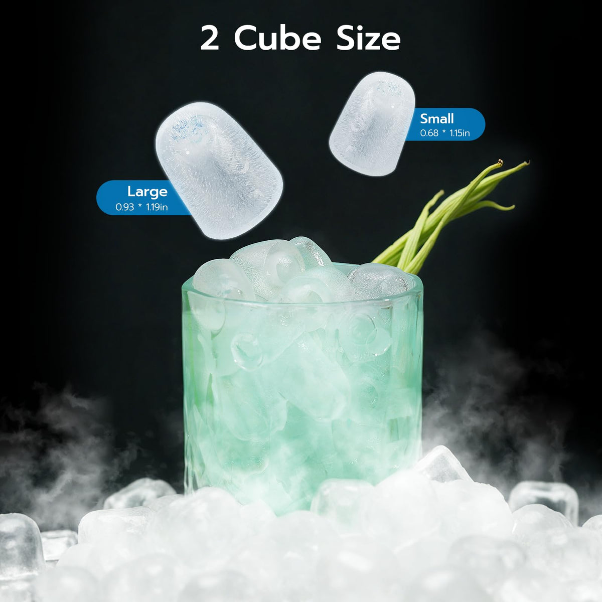 Black 26Lbs/24H Countertop Ice Maker O167357