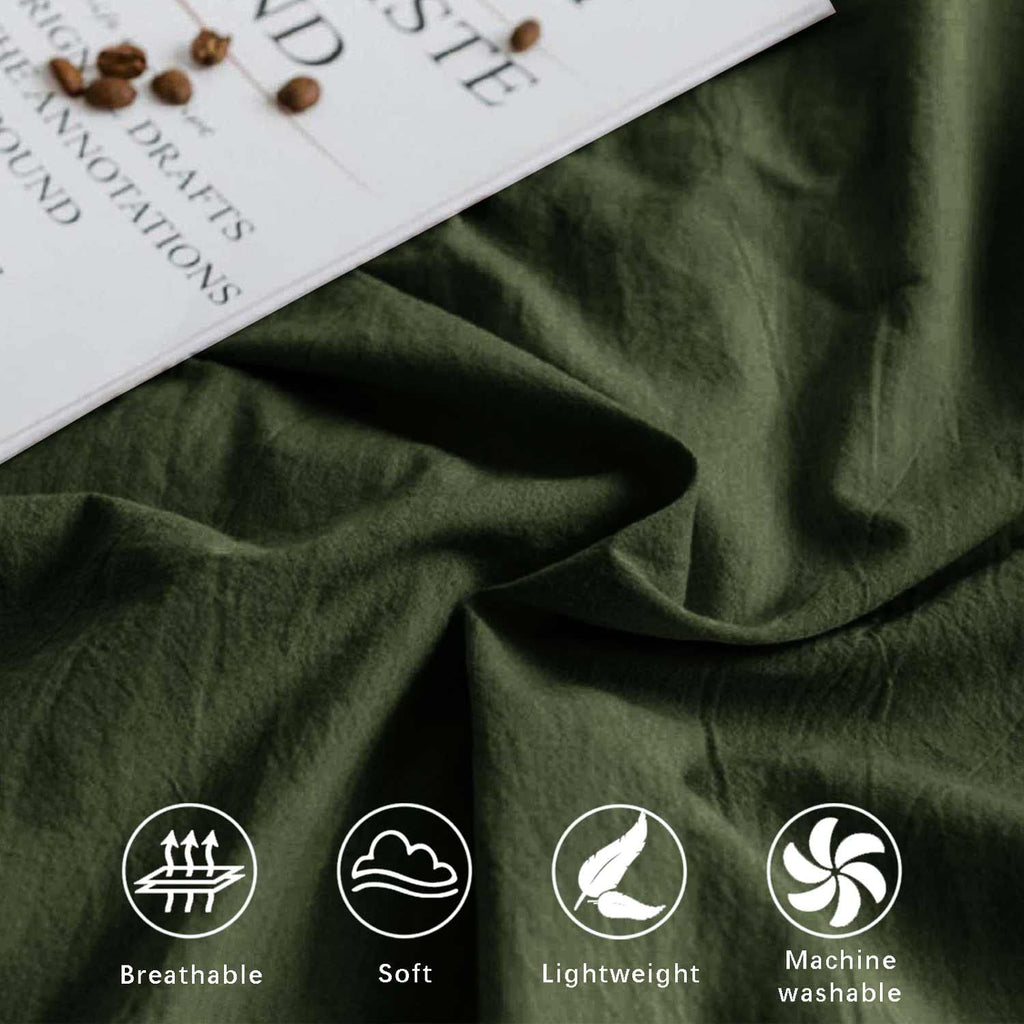 Dark Olive Green King Size 3 Piece Comforter Set J33271