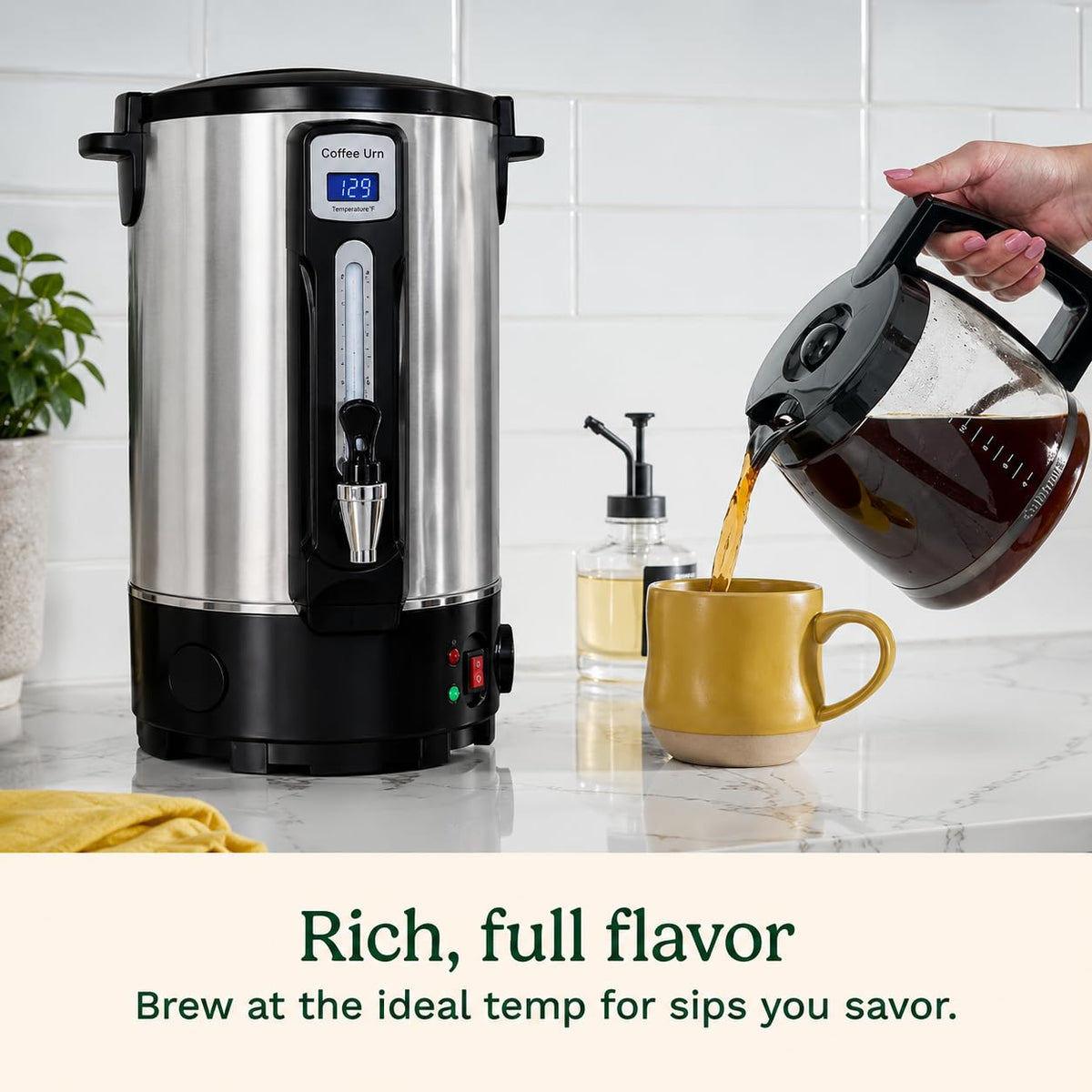 50 Cup Stainless Steel Coffee Urn S2555
