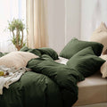 Dark Olive Green King Size 3 Piece Comforter Set J33271