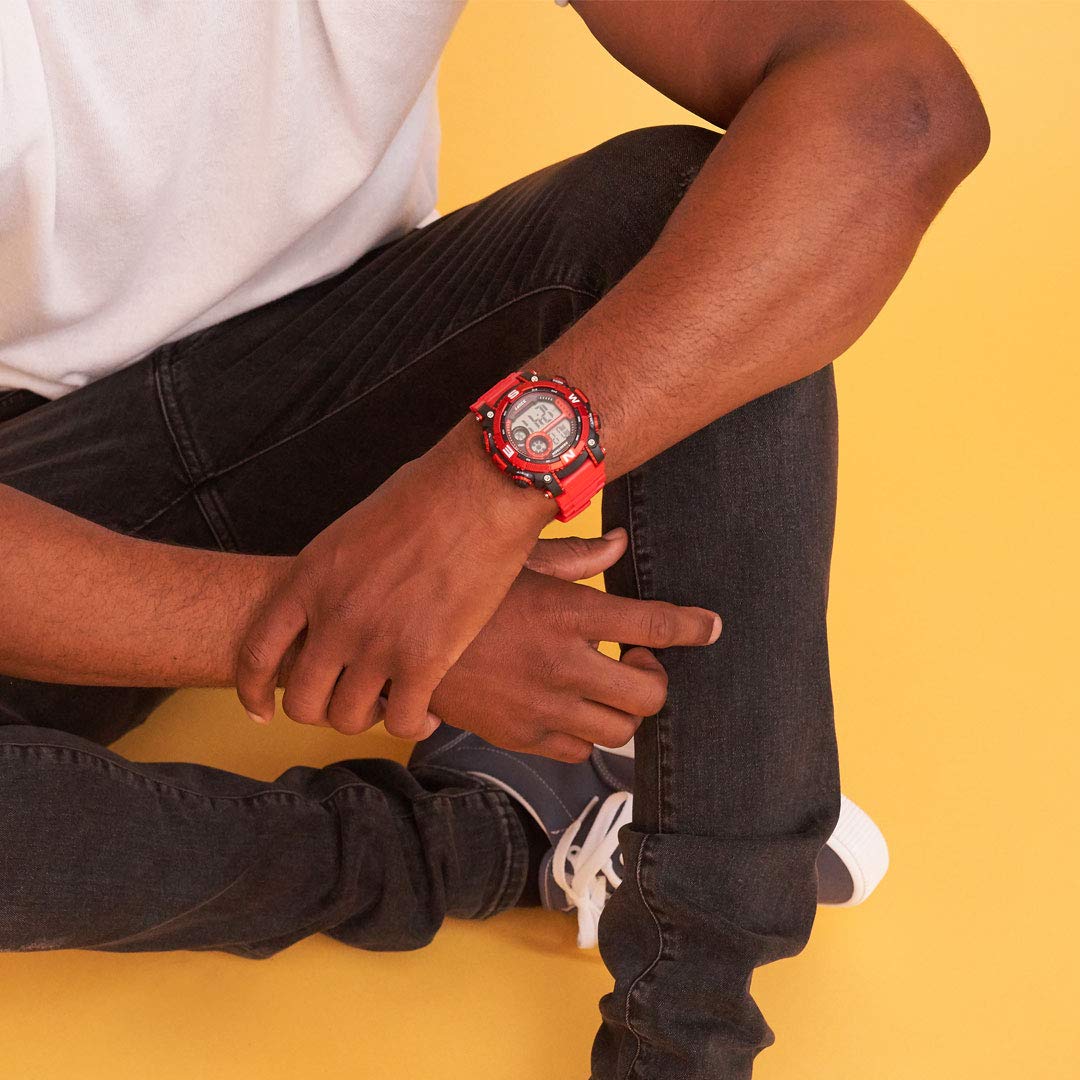 Digital Chronograph Resin Strap Watch T135482