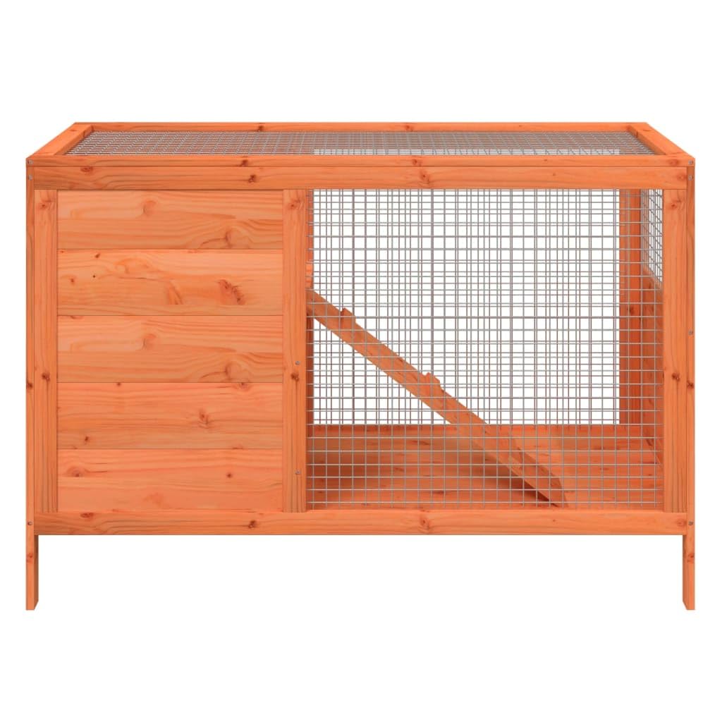 Wooden 2 Tier Small Animal Cage 40.6 Inch Brown O15174