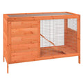 Wooden 2 Tier Small Animal Cage 40.6 Inch Brown O15174