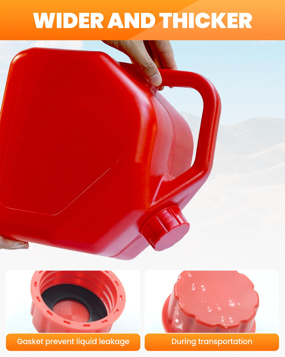 Red 5 Gallon Gas Can Replacement Caps Y45253
