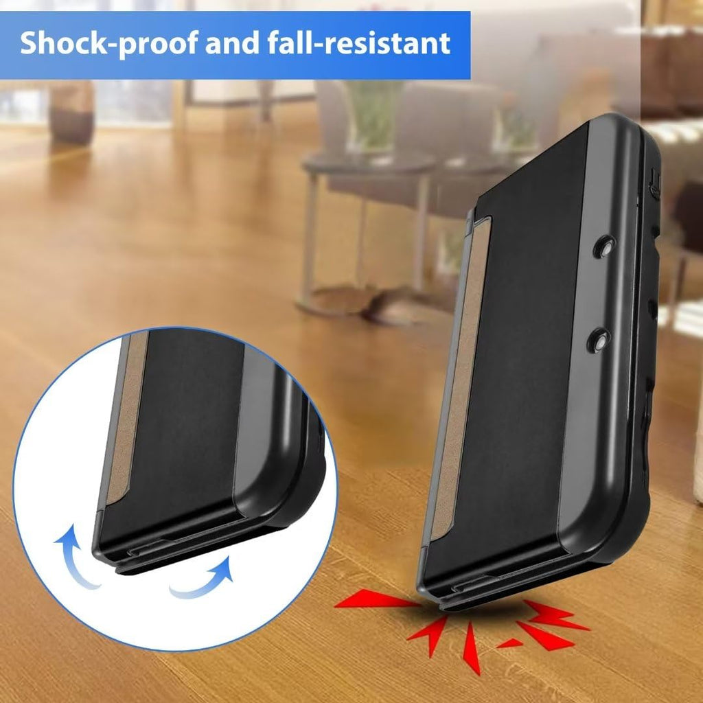 Shockproof Hard Shell Case Cover for Nintendo 3DS LL XL Black M25901