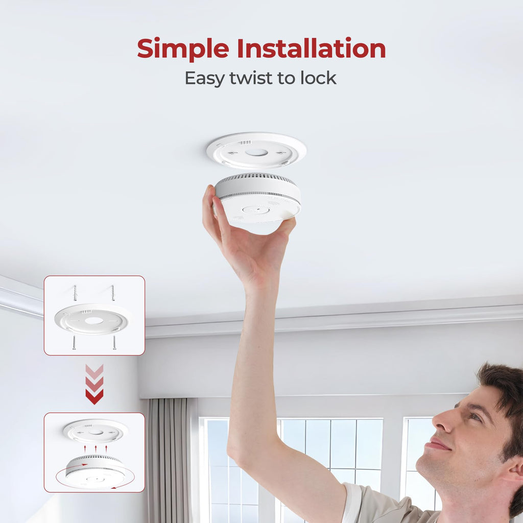 Smoke and Carbon Monoxide Detector Combo 1 Pack I158