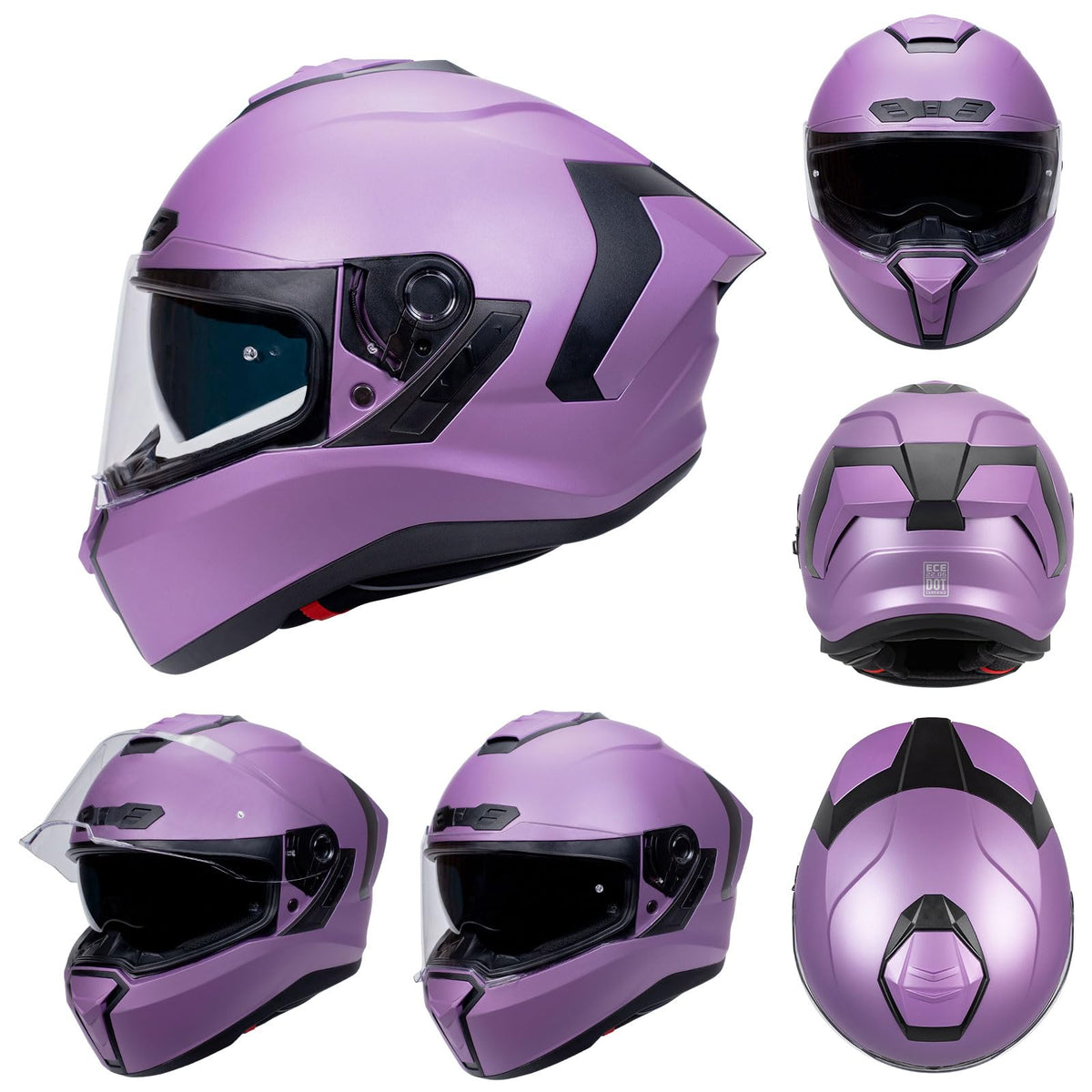 Dual Visor Full Face Motorcycle Helmet J525