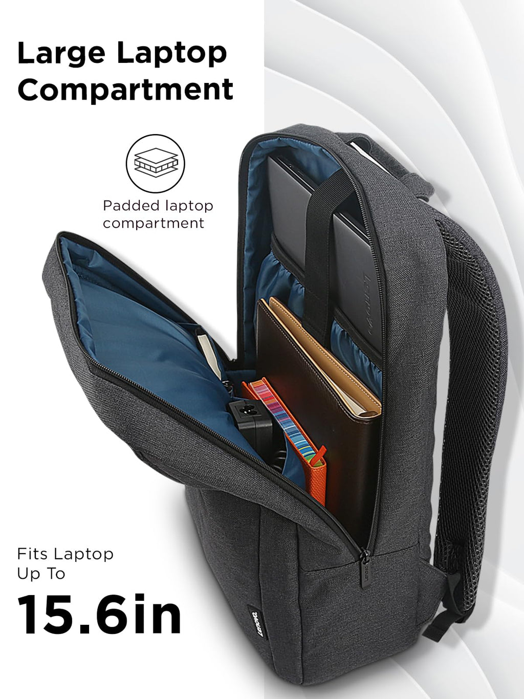 Black 15.6-Inch Laptop Backpack W730