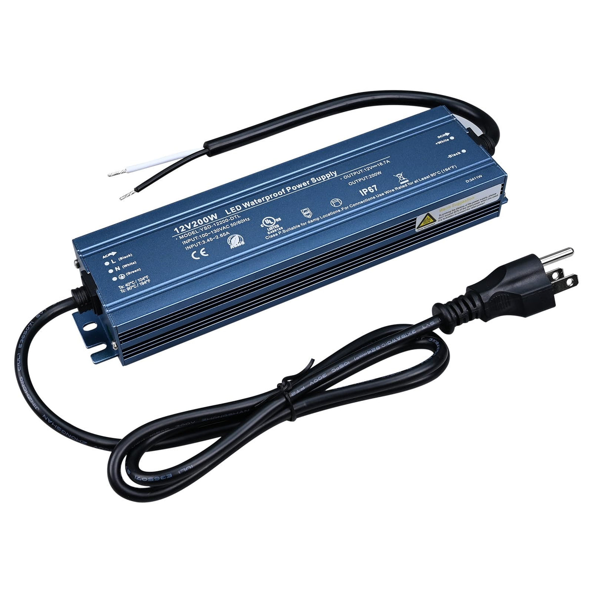 12V 200W IP67 Waterproof LED Driver L71642