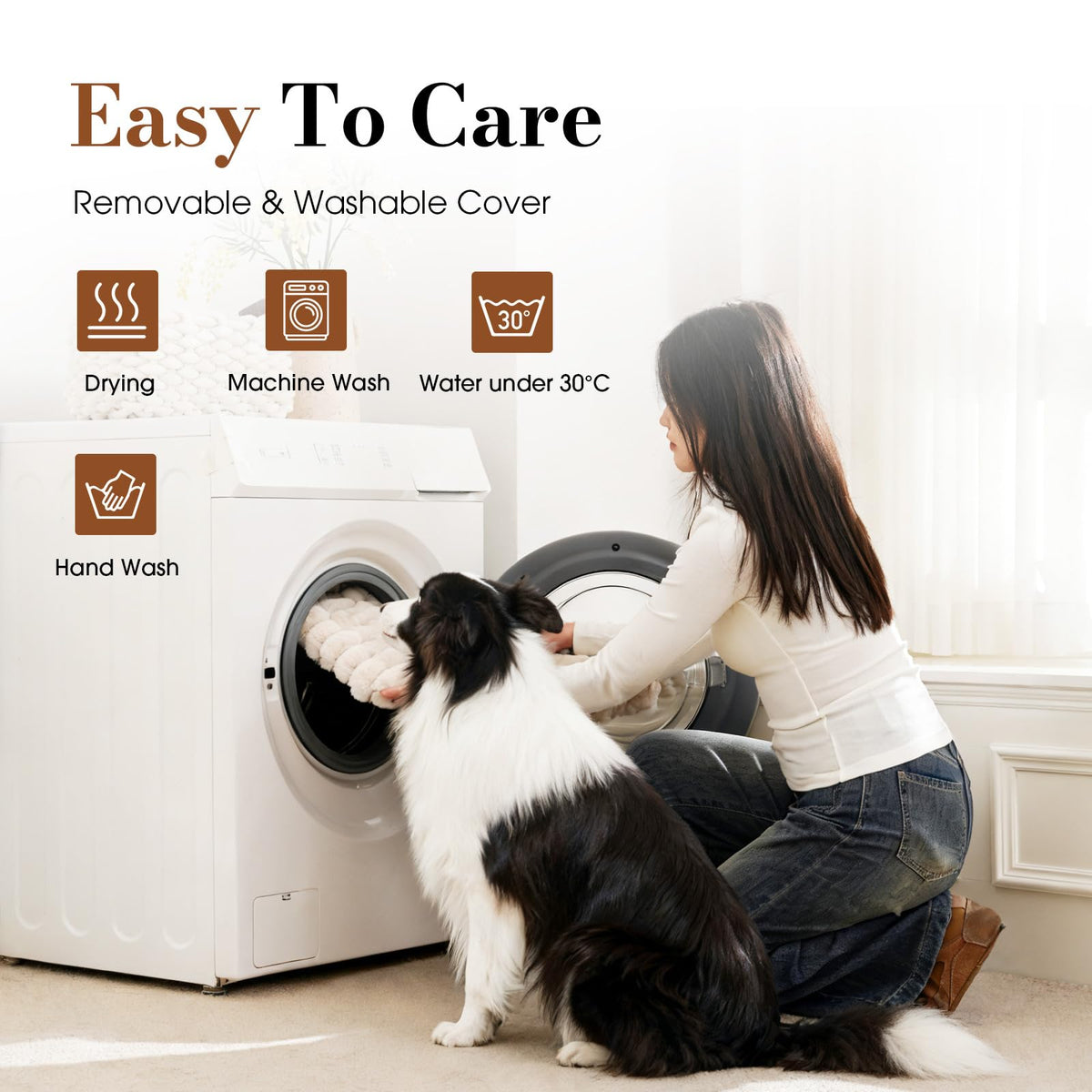 Orthopedic Foam Dog Bed with Waterproof Lining H113761