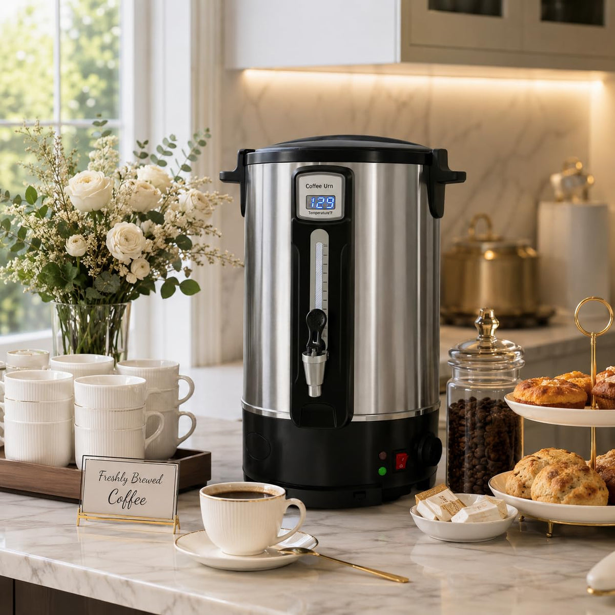 50 Cup Stainless Steel Coffee Urn S2555