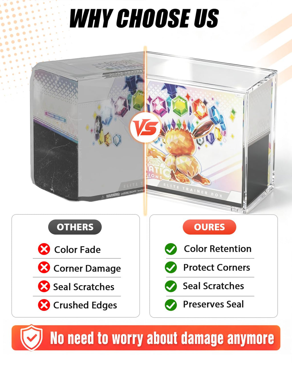 Acrylic ETB Protector Case 3 Pack S4888