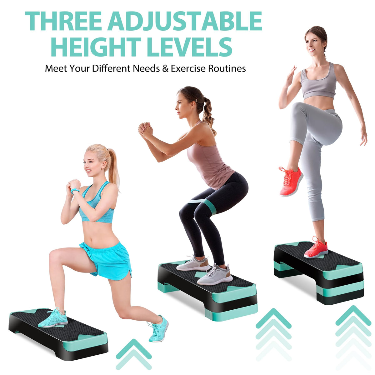 27 Inch Adjustable Aerobic Exercise Step Platform G887