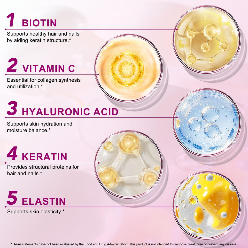 Multi Collagen Peptides Powder Type I II III V X 16oz C113330