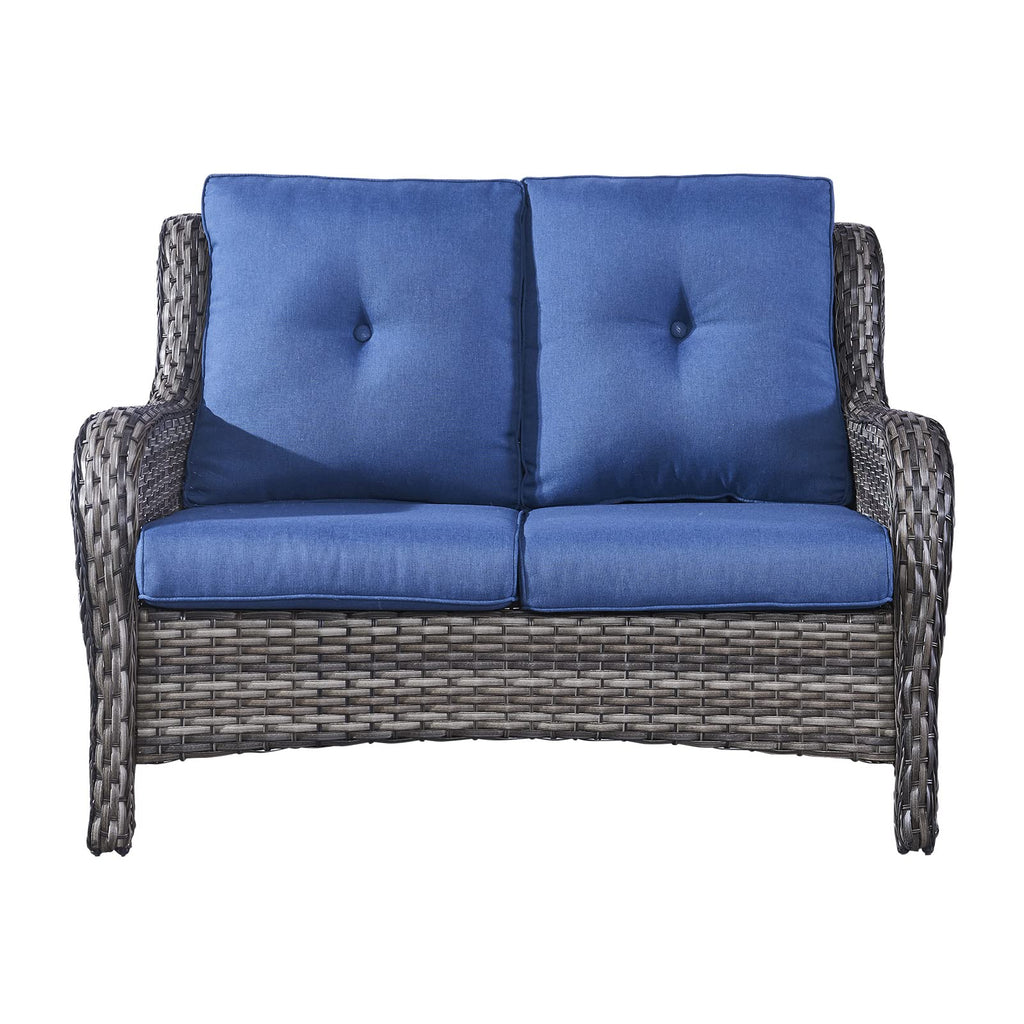 2-Seater Wicker Patio Sofa with Cushions M7821