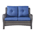2-Seater Wicker Patio Sofa with Cushions M7821
