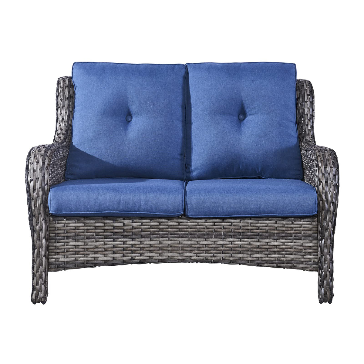 2-Seater Wicker Patio Sofa with Cushions M7821