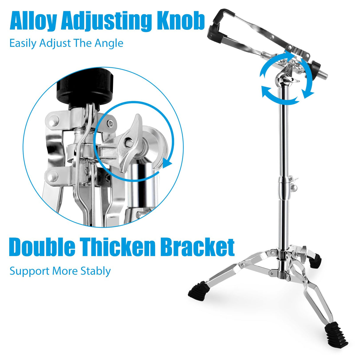 Height Adjustable Double Braced Snare Drum Stand C23362