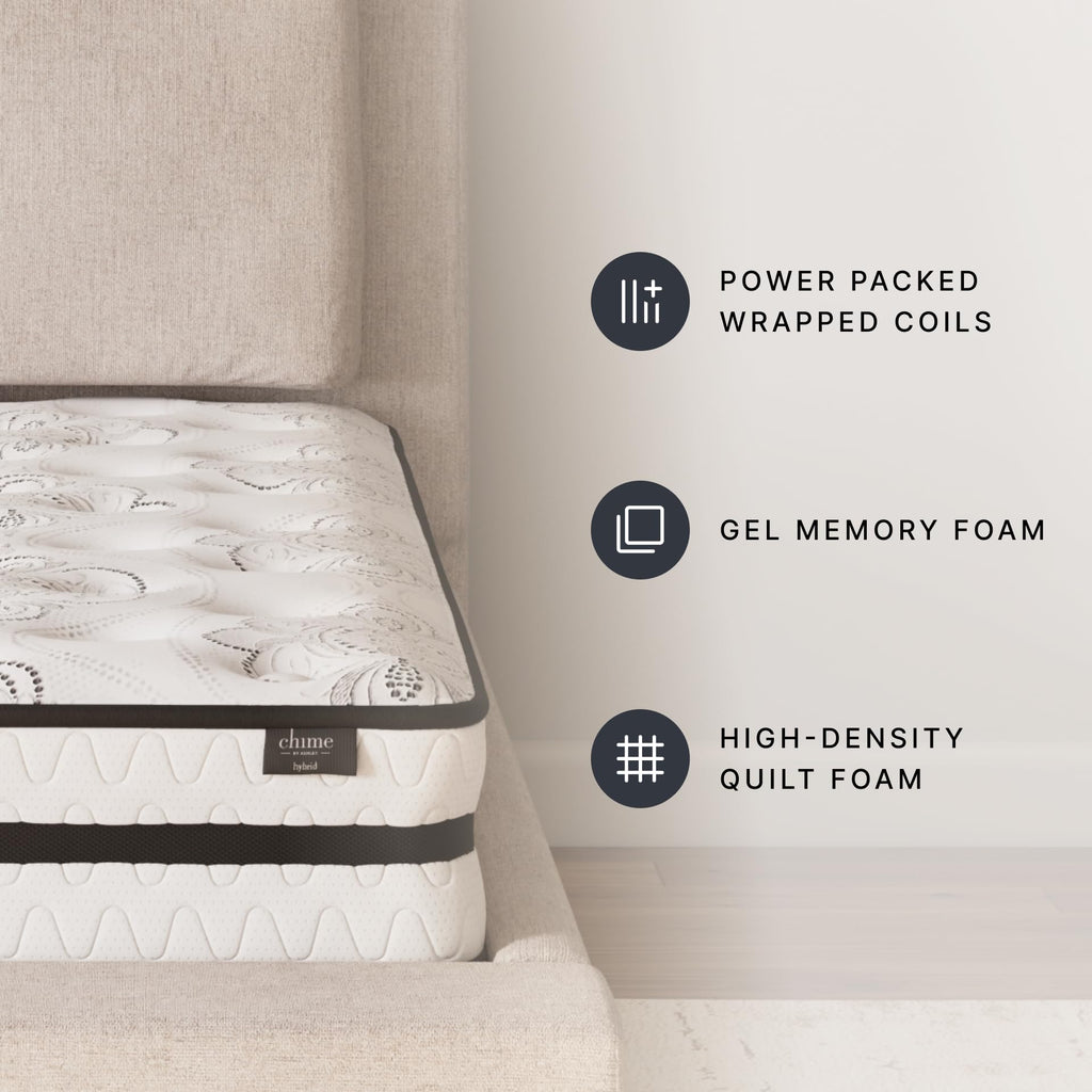 10 Inch Full Hybrid Mattress D319774