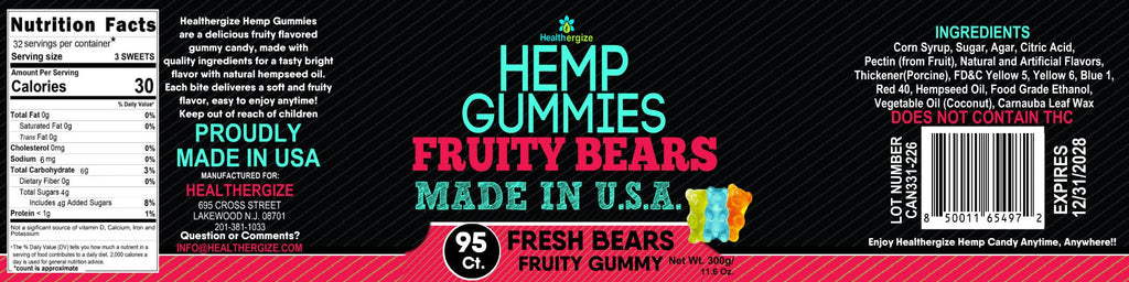Hemp Gummies for Sleep, Calm & Daily Focus Z29236