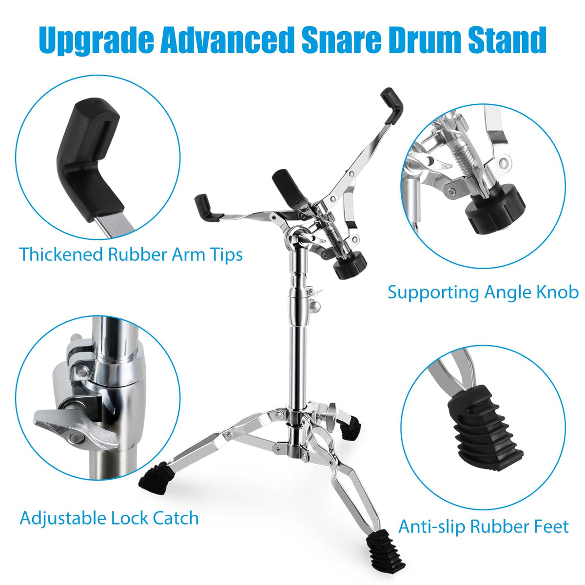 Height Adjustable Double Braced Snare Drum Stand C23362