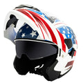 DOT Approved Dual Visor Full Face Motorcycle Helmet X1355