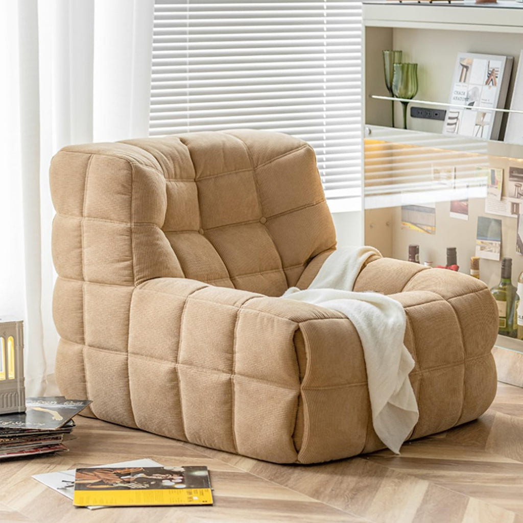 Yellow Corduroy Bean Bag Chair S23037