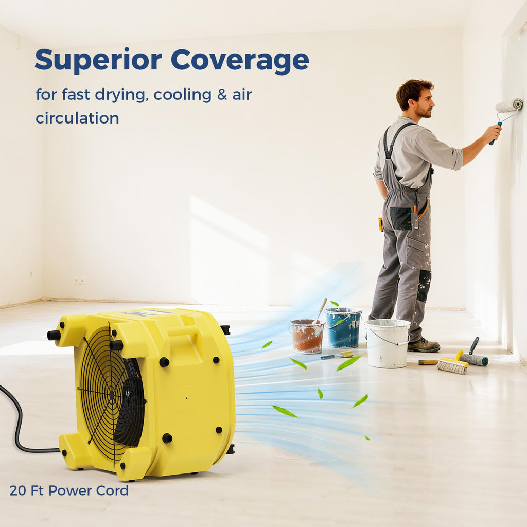 Industrial Air Mover 3000CFM Heavy Duty Fan E84333
