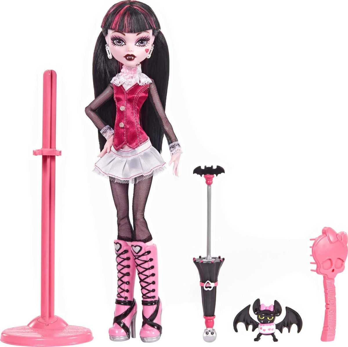 Monster High Draculaura Reproduction Doll with Pet, Display Stand & Accessories G37430