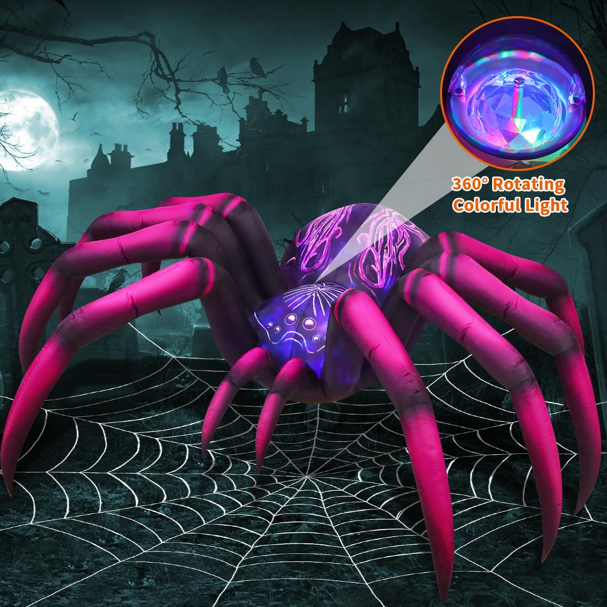 9 FT Halloween Inflatables with Built-in LEDs H915246