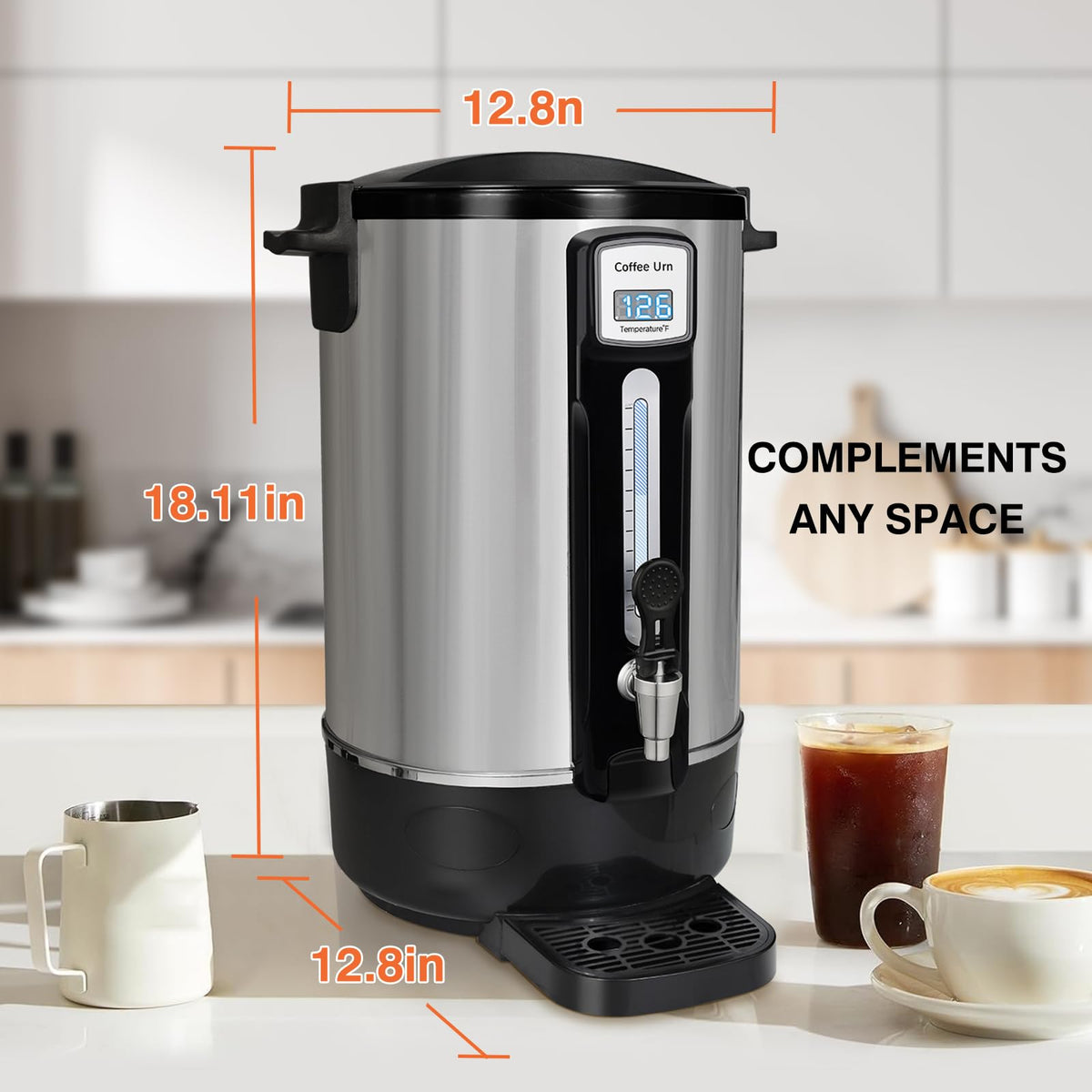 50 Cup Stainless Steel Coffee Urn S2555