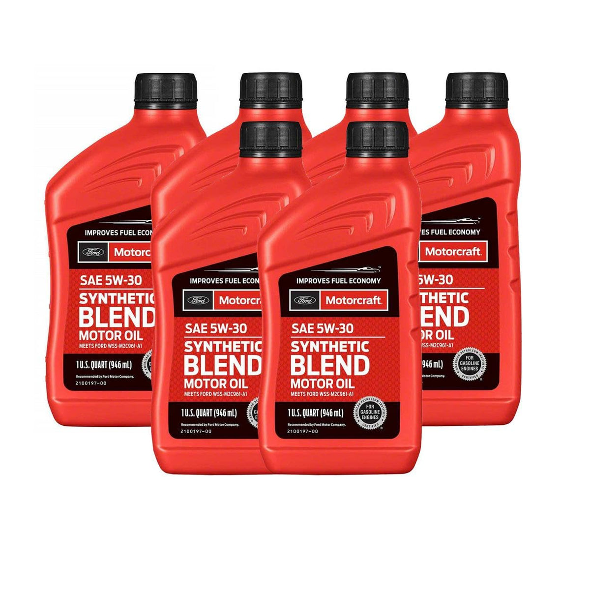 SAE 5W-30 6 Quarts Synthetic Blend Motor Oils B156
