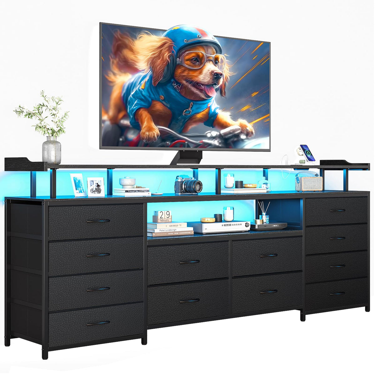 12 Drawers TV Stand Dresser O69476