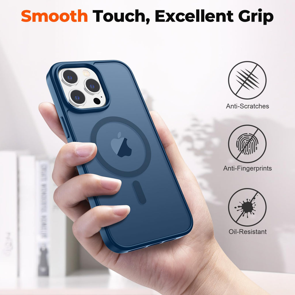 Magnetic iPhone 13 Pro Max Case Dark Blue I96864