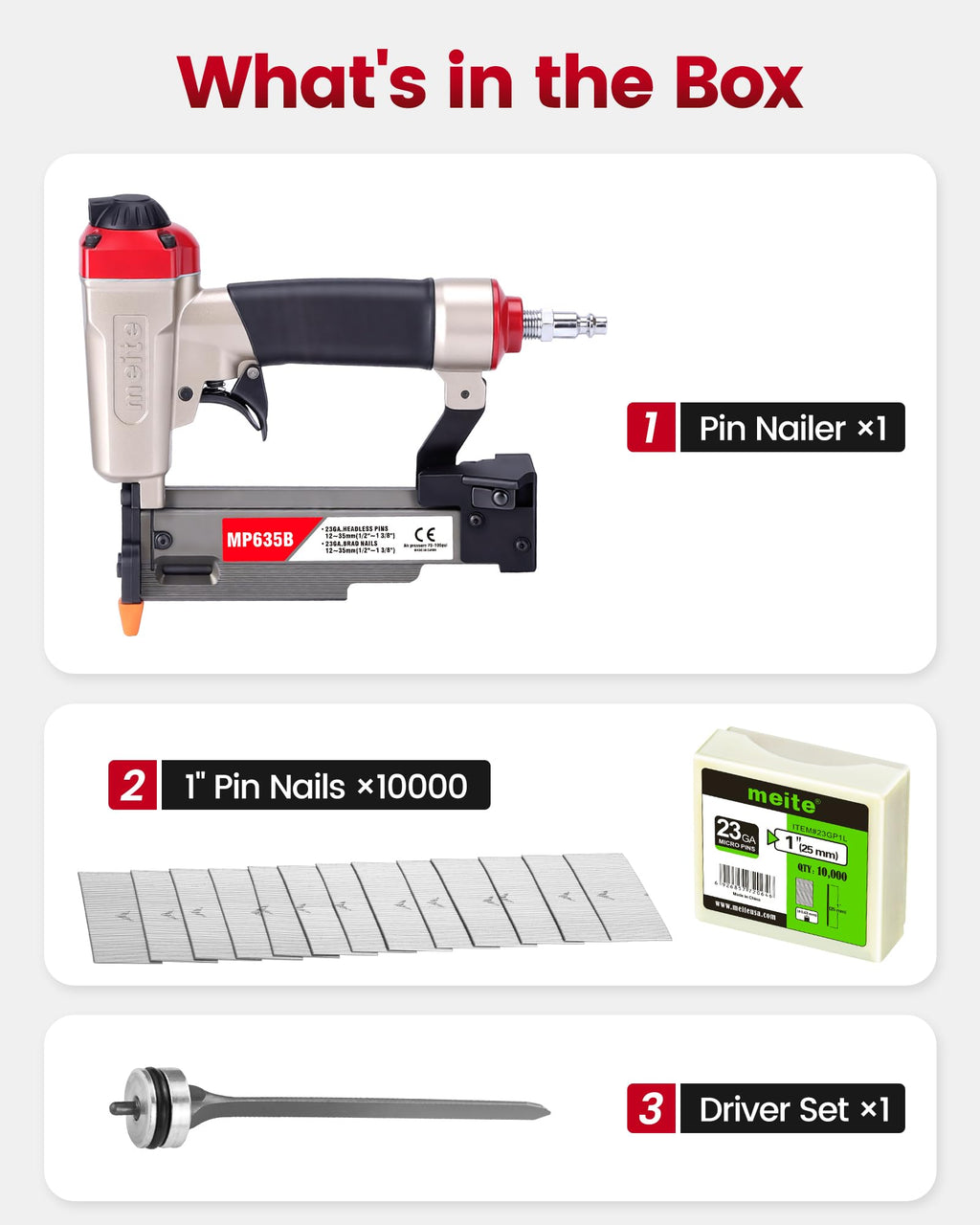23 Gauge Pneumatic Pin Nailer H722089