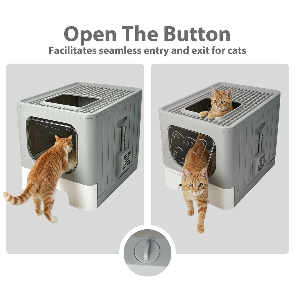 Stainless Steel Cat Litter Box with Lid L20362